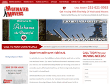 Tablet Screenshot of motivatedmoversmobile.com